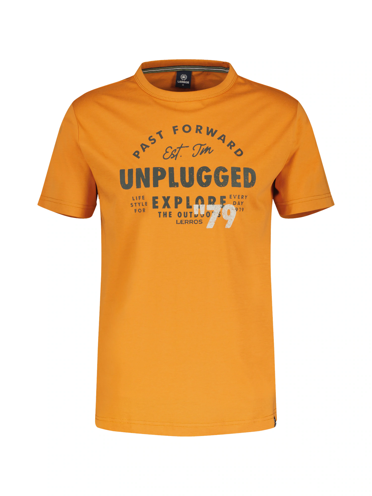 LERROS T-Shirt "LERROS Unifarbenes T-Shirt mit Print" günstig online kaufen