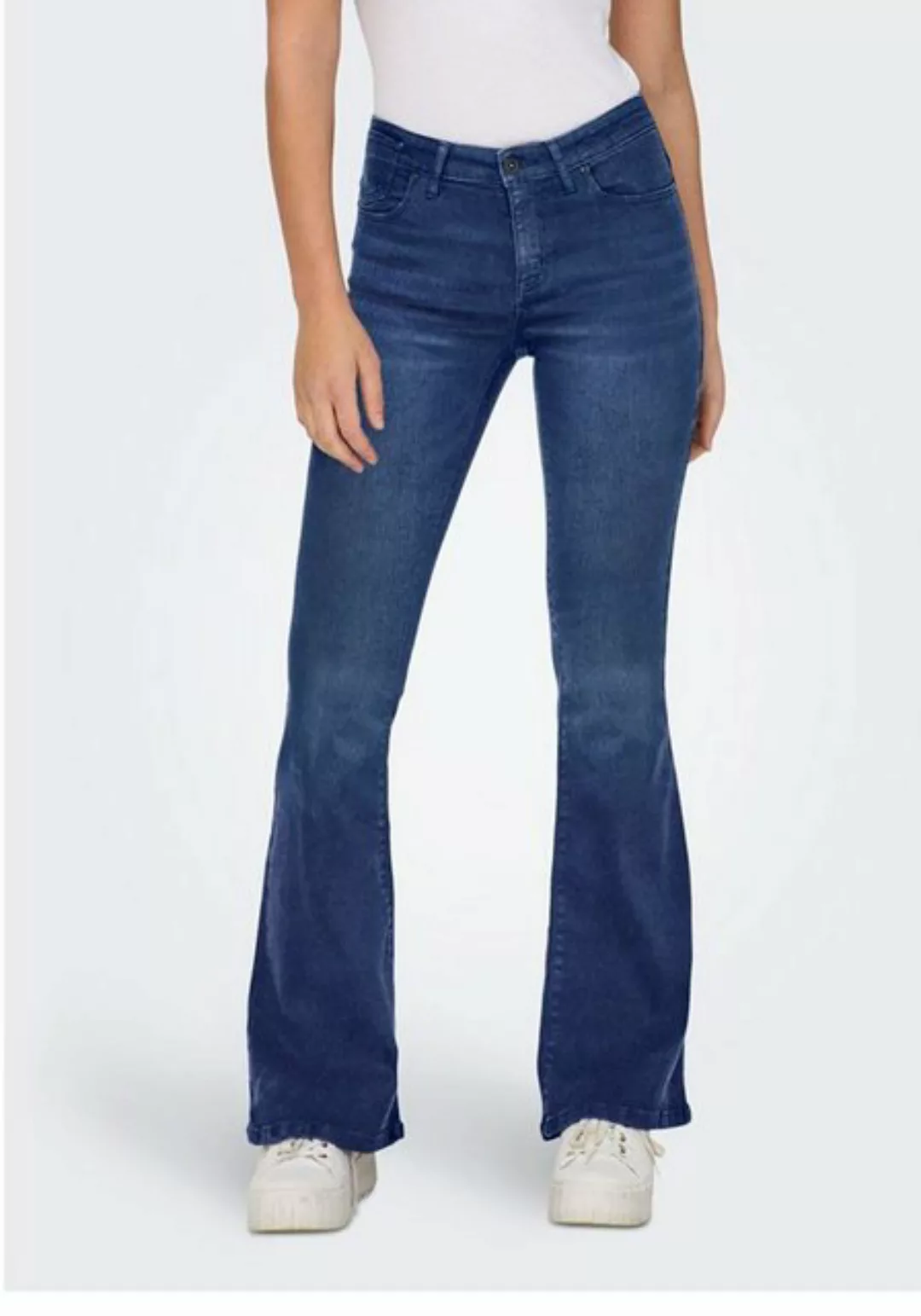 ONLY Bootcut-Jeans B1000 Jeans Bootcut Damen Hose High Waist Flared Schlagh günstig online kaufen