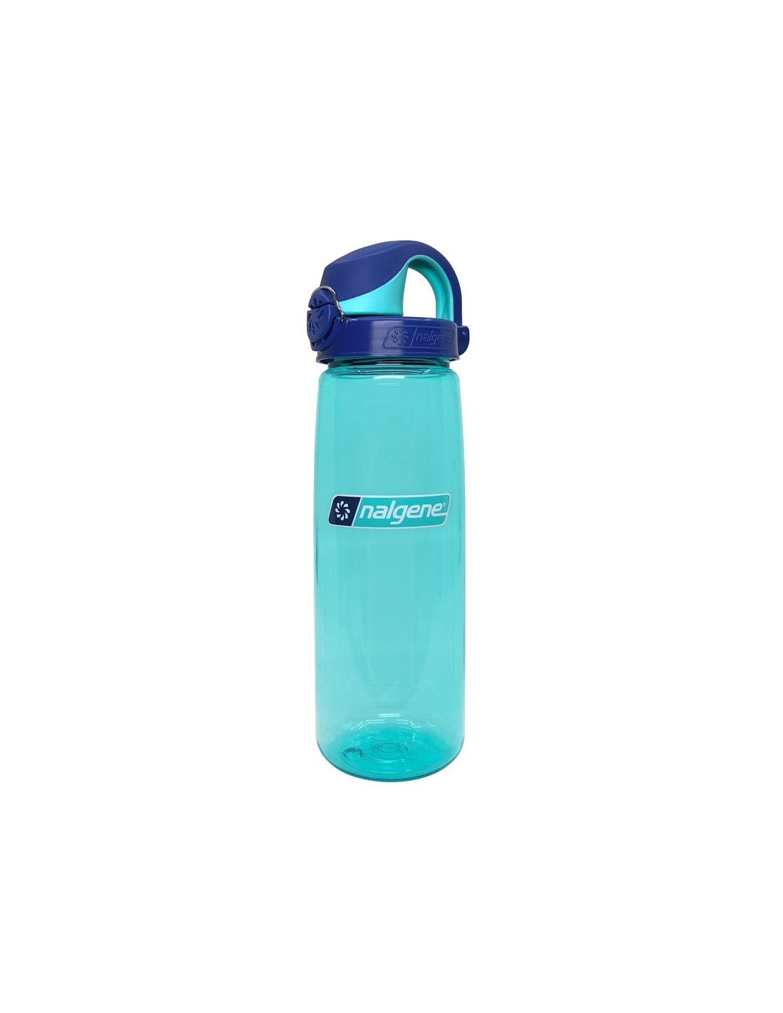 Nalgene Trinkflasche On The Fly Aqua Bottle With Blue Cap 650 ml Trinkflasc günstig online kaufen
