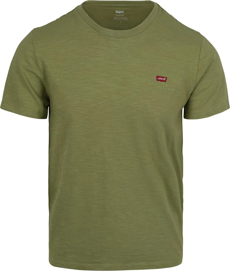 Levi's T-shirt Original Slub Green - Größe S günstig online kaufen