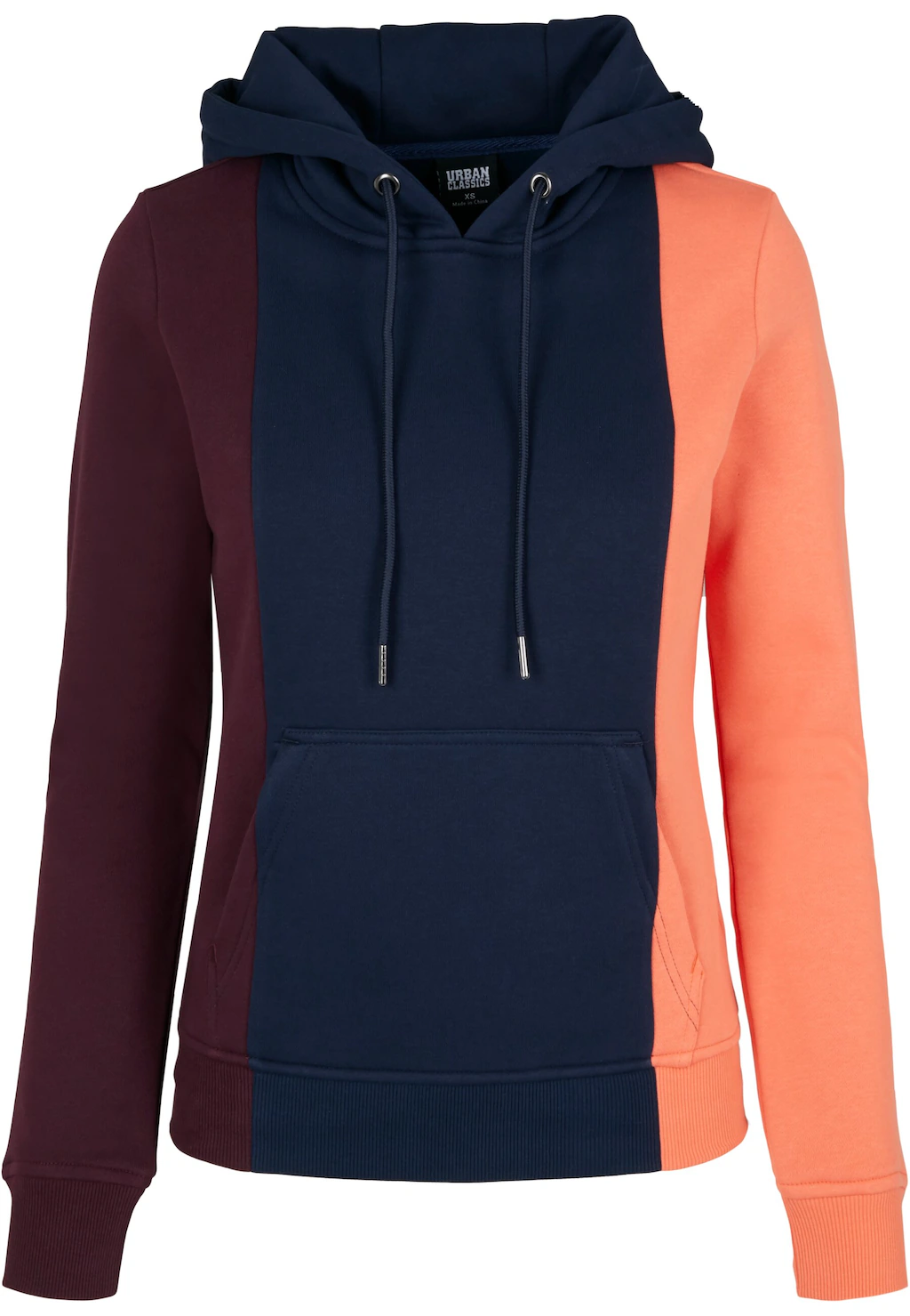 URBAN CLASSICS Rundhalspullover "Urban Classics Damen Ladies Tripple Hoody" günstig online kaufen