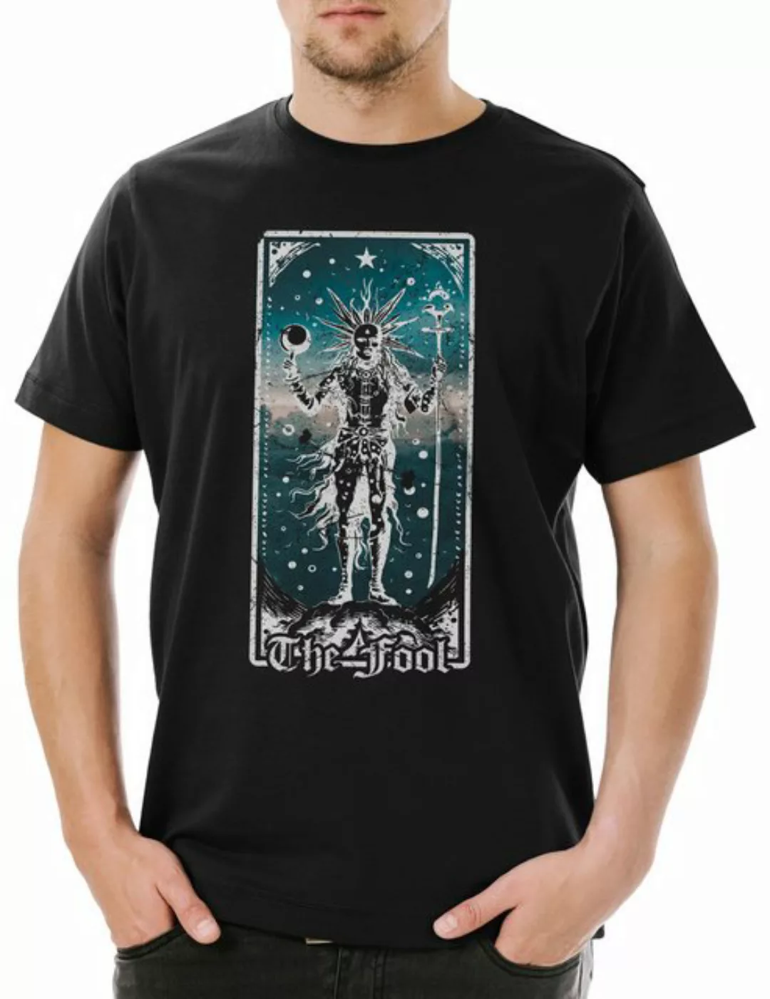 Urban Backwoods Print-Shirt Tarot B The Fool Herren T-Shirt Set Card Karte günstig online kaufen