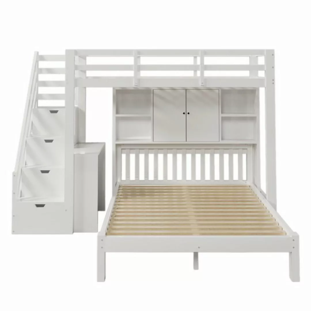 Blusmart Etagenbett Multifunktionales Kinder-Etagenbett (90*200cm+140*200cm günstig online kaufen