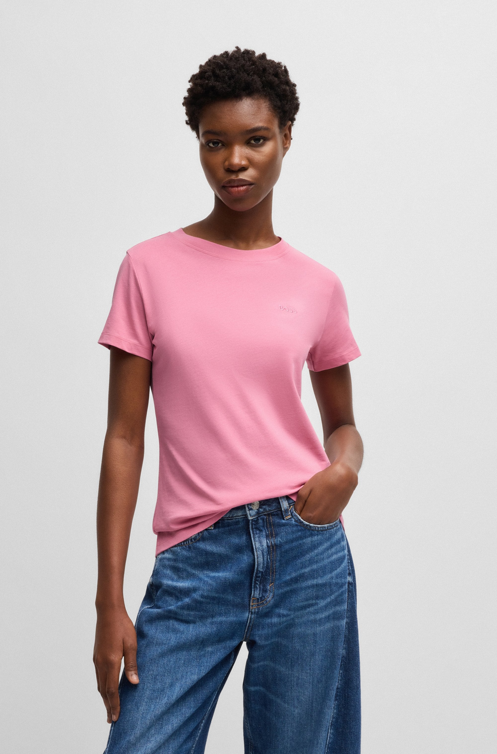 BOSS ORANGE T-Shirt "Esogo Premium Damenmode", mit Logo günstig online kaufen