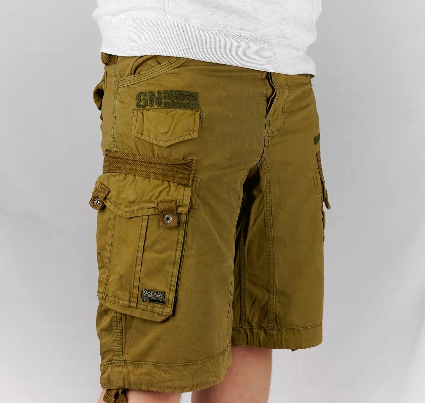 Geographical Norway Cargoshorts Herren kurze Hose Brpanoramique Mastic (Pac günstig online kaufen