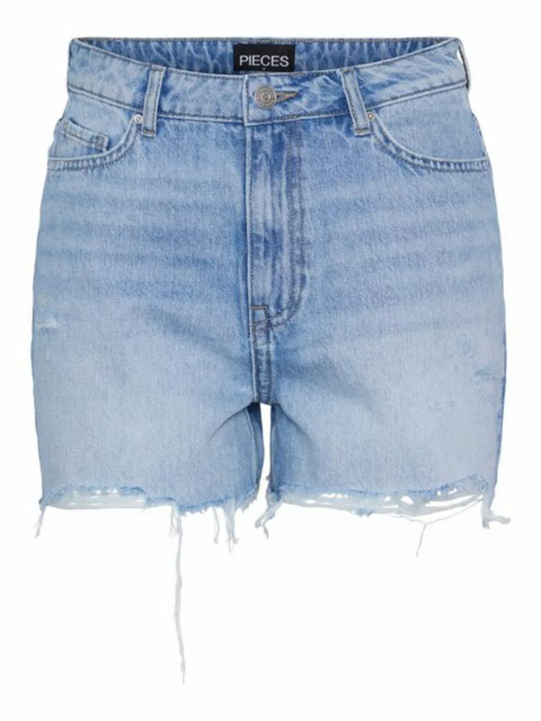 pieces Jeansshorts SUMMER (1-tlg) Fransen günstig online kaufen