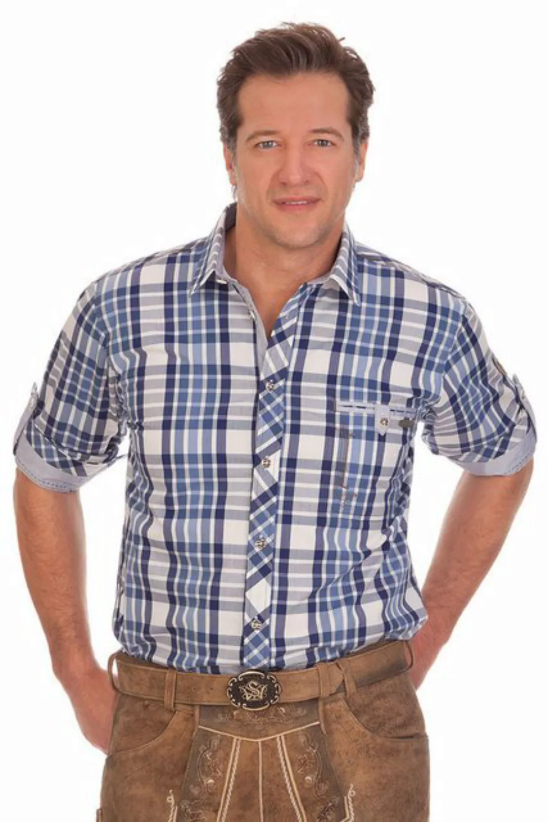 Spieth & Wensky Trachtenhemd Trachtenhemd - WALTER LA - rot, blau günstig online kaufen