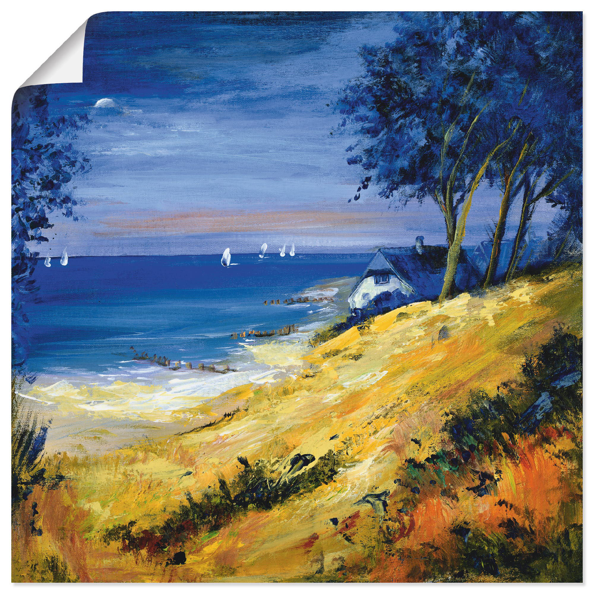 Artland Wandbild "Das Meer zu Hause", Gewässer, (1 St.), als Leinwandbild, günstig online kaufen