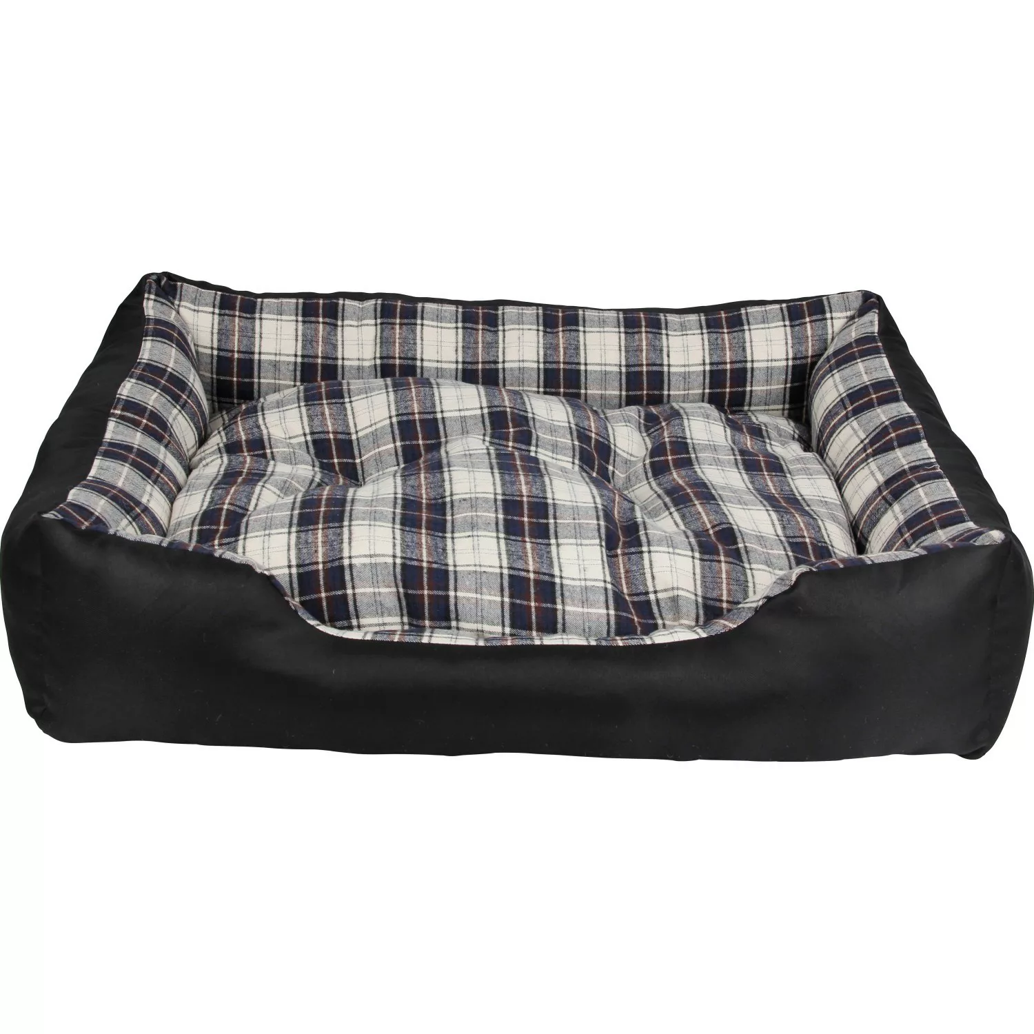 Heim Hunde-und Katzenbett mit herausnehmbarem Kissen 90 cm x 70 cm x 20 cm günstig online kaufen