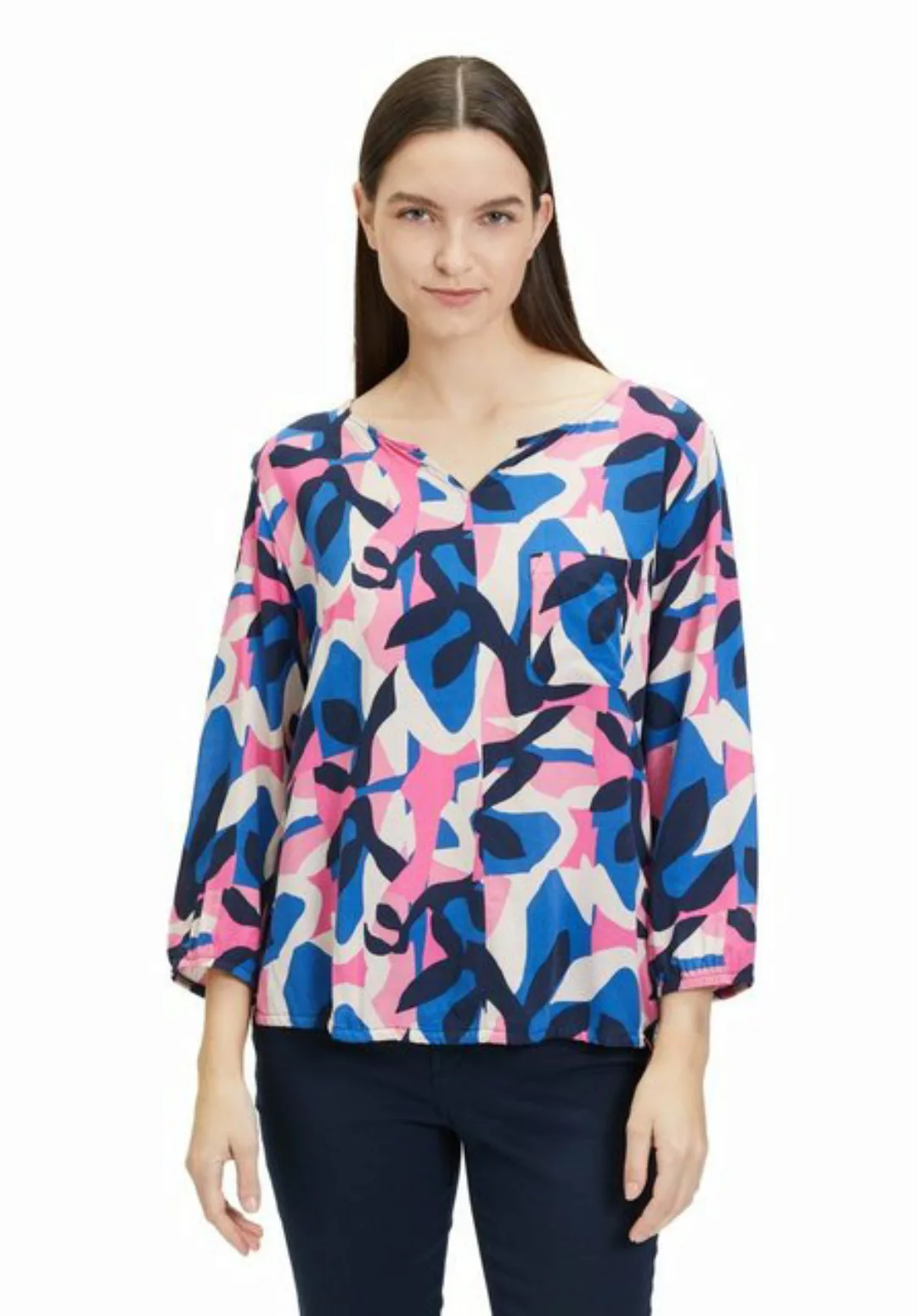 Betty&Co Klassische Bluse mit Print Druck günstig online kaufen