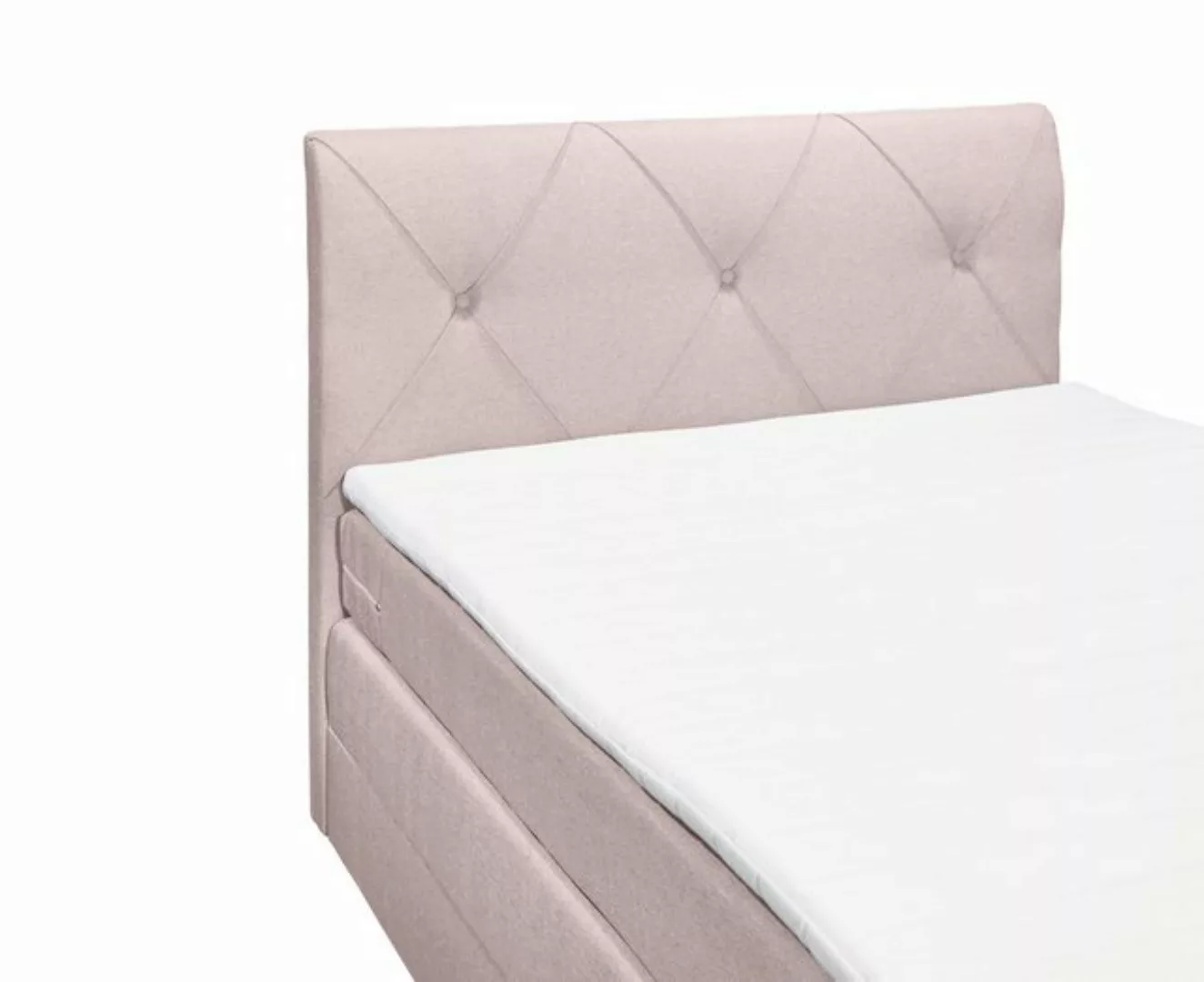 ED EXCITING DESIGN Boxspringliege (140 x 200 cm, Calgary 1 flamingo 140 cm) günstig online kaufen