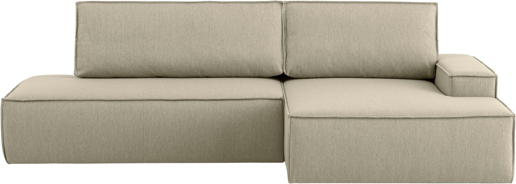 Home affaire Ecksofa "SHERWOOD, Schlafsofa in L-Form offen (275cm), Cord, L günstig online kaufen