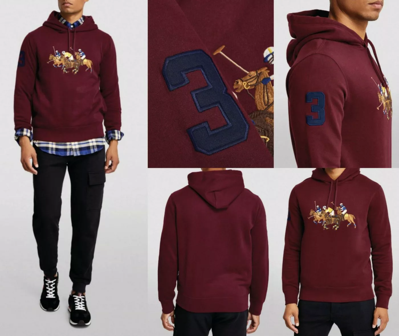 Ralph Lauren Sweatshirt POLO RALPH LAUREN Triple Pony Hoodie Sweater Sweats günstig online kaufen