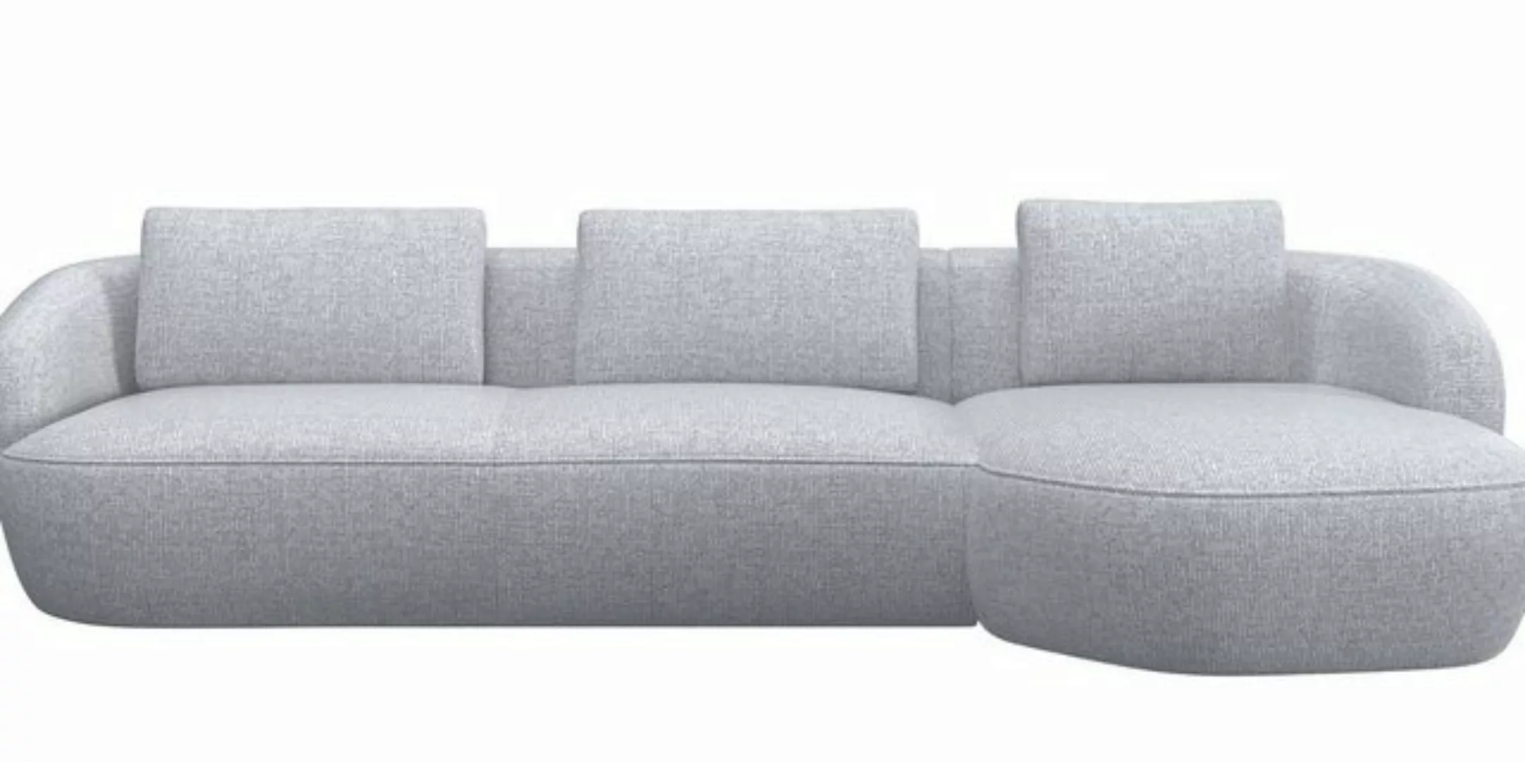 FLEXLUX Wohnlandschaft Torino, rund, L-Form, Sofa-Ecke mit Recamiere, Longc günstig online kaufen