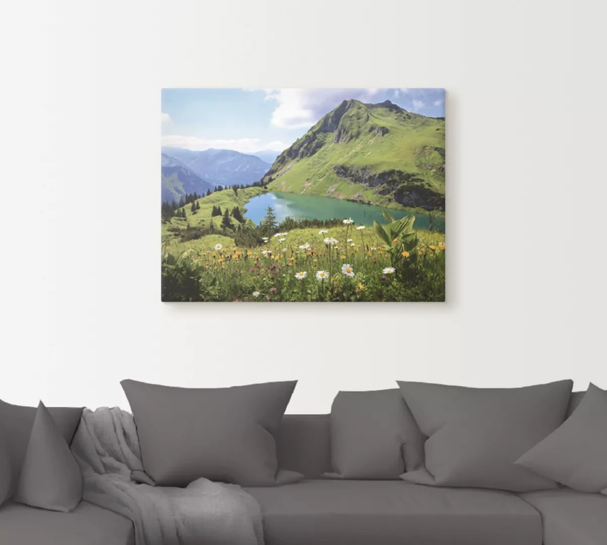 Artland Wandbild »Seealpsee«, Berge, (1 St.), als Leinwandbild, Poster, Wan günstig online kaufen