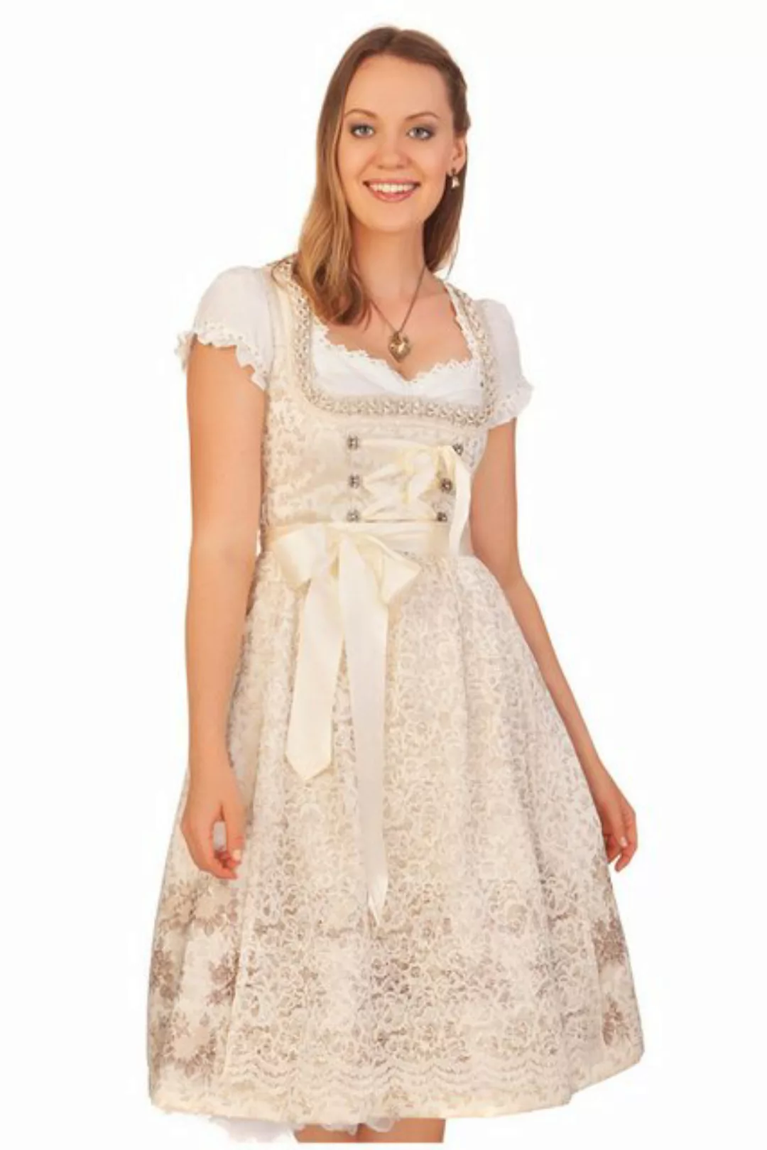 MarJo Dirndl Midi Dirndl 2tlg. - SAKINA II - creme günstig online kaufen