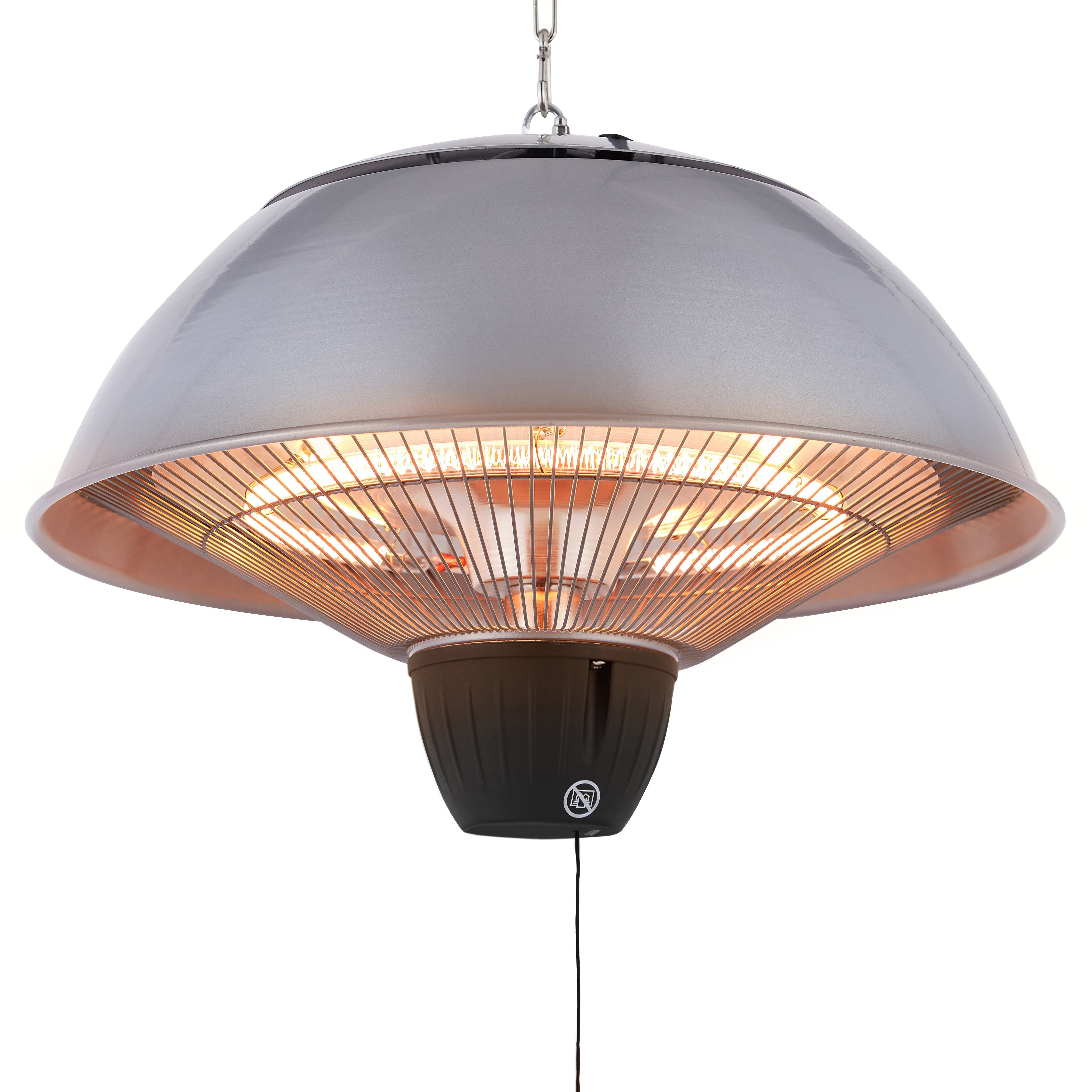 Arebos Heizstrahler Decken-Heizstrahler Infrarot 1500W, Zugschalter, günstig online kaufen