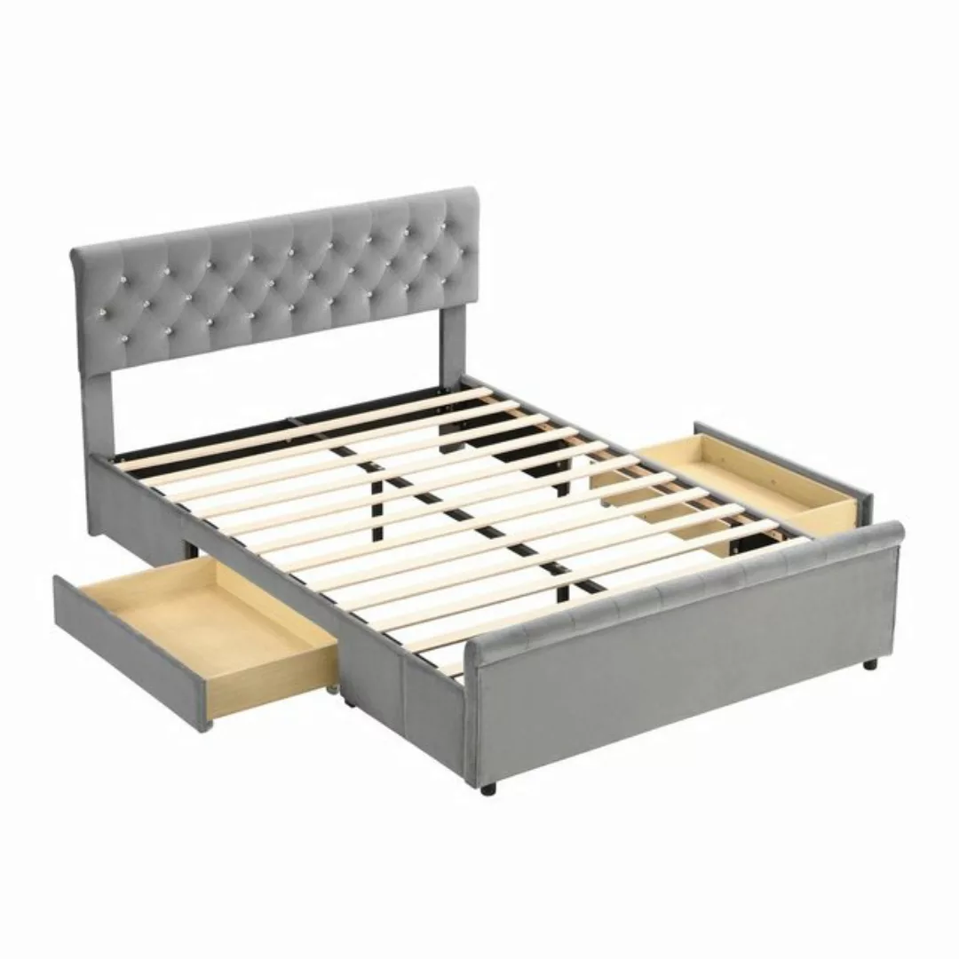 Gotagee Polsterbett Jugendbett Doppelbett Einzelbett 2 Schubladen 140x200 F günstig online kaufen