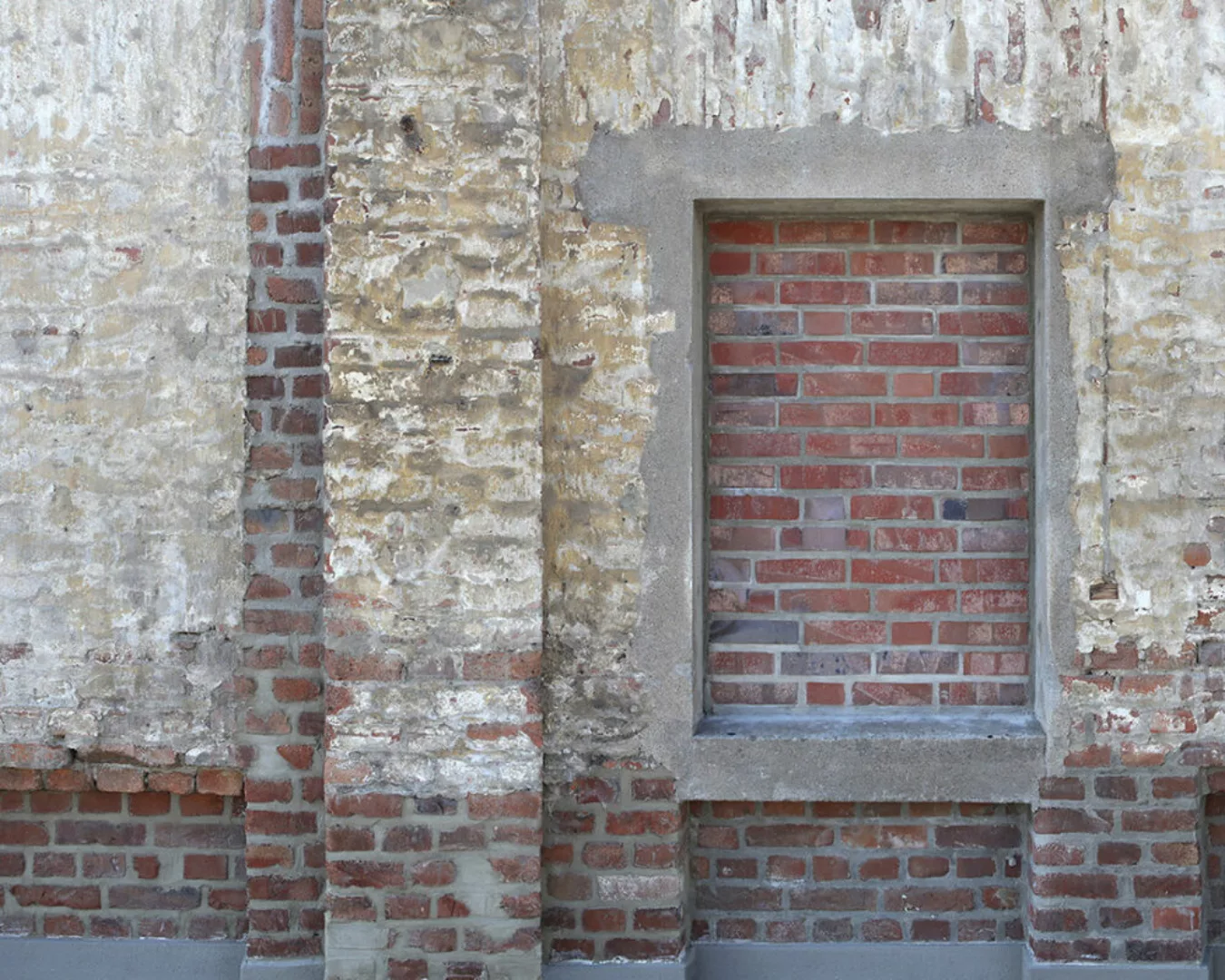 Fototapete "Fenster Mauer" 4,00x2,50 m / Glattvlies Brillant günstig online kaufen