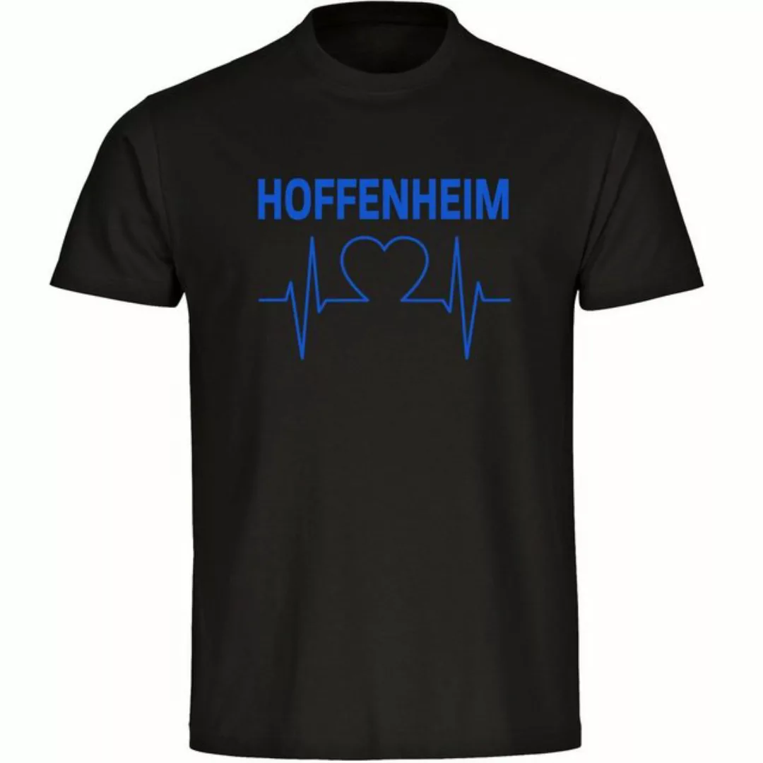 multifanshop T-Shirt Herren Hoffenheim - Herzschlag - Männer günstig online kaufen