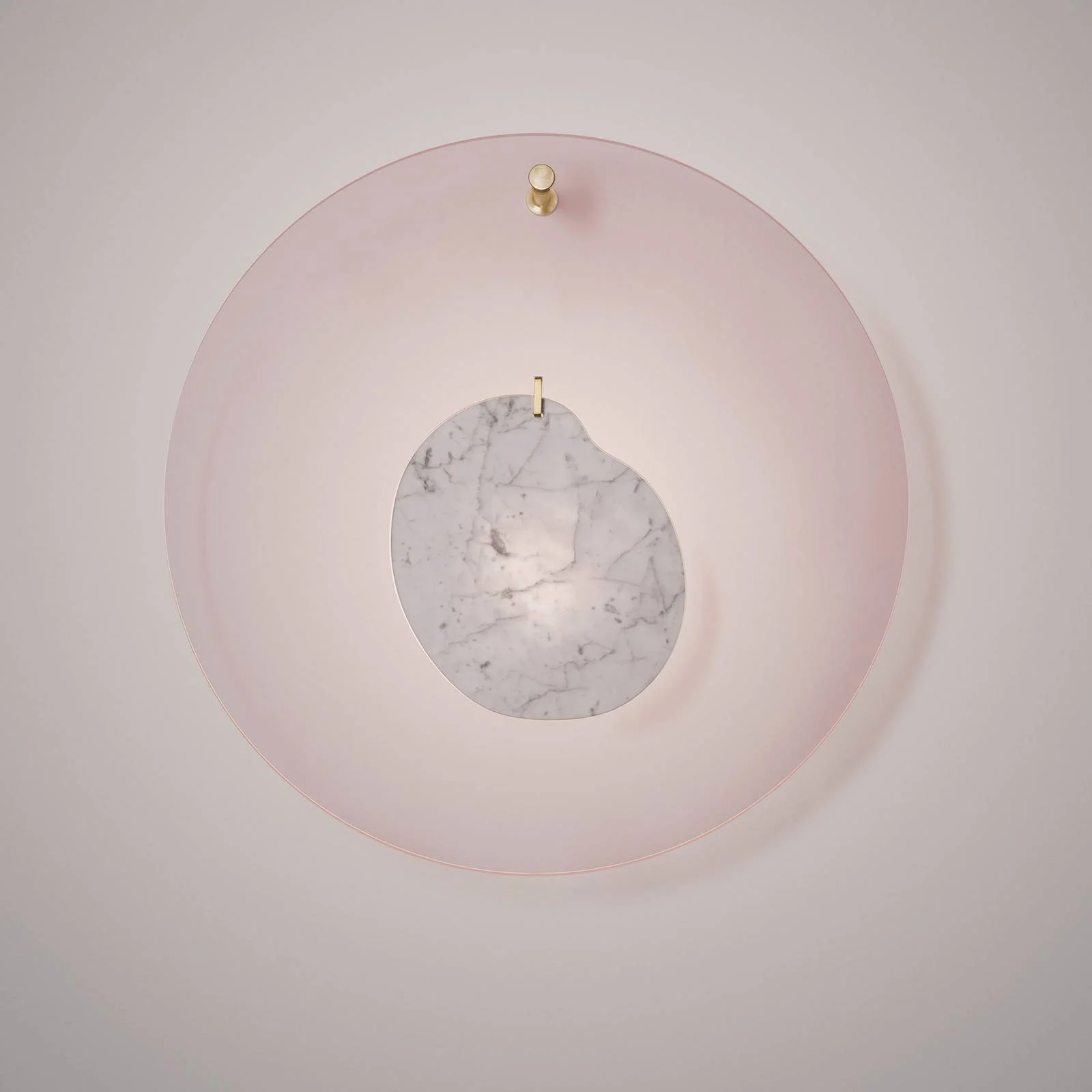 Foscarini Gioia grande Wandleuchte Ø 68cm rosa günstig online kaufen