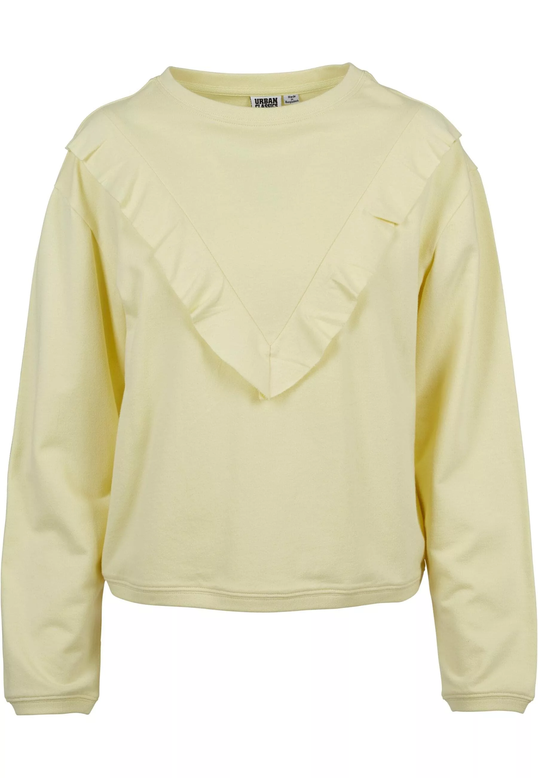 URBAN CLASSICS Sweatshirt "Urban Classics Damen Ladies Terry Volant Crew" günstig online kaufen