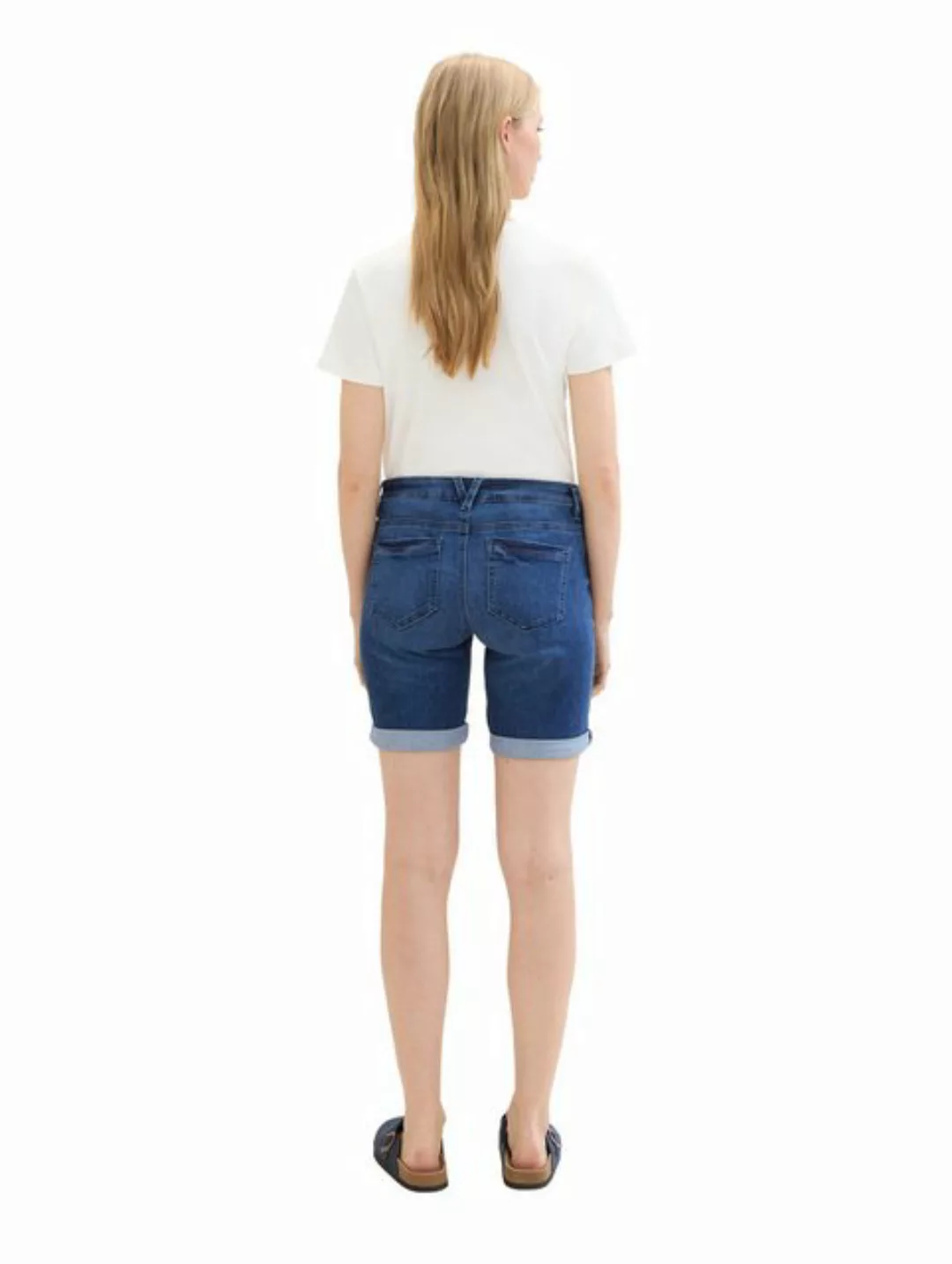 TOM TAILOR Jeansshorts Shorts Slim Fit Five-Pocket Jeansshorts Denim 7378 i günstig online kaufen