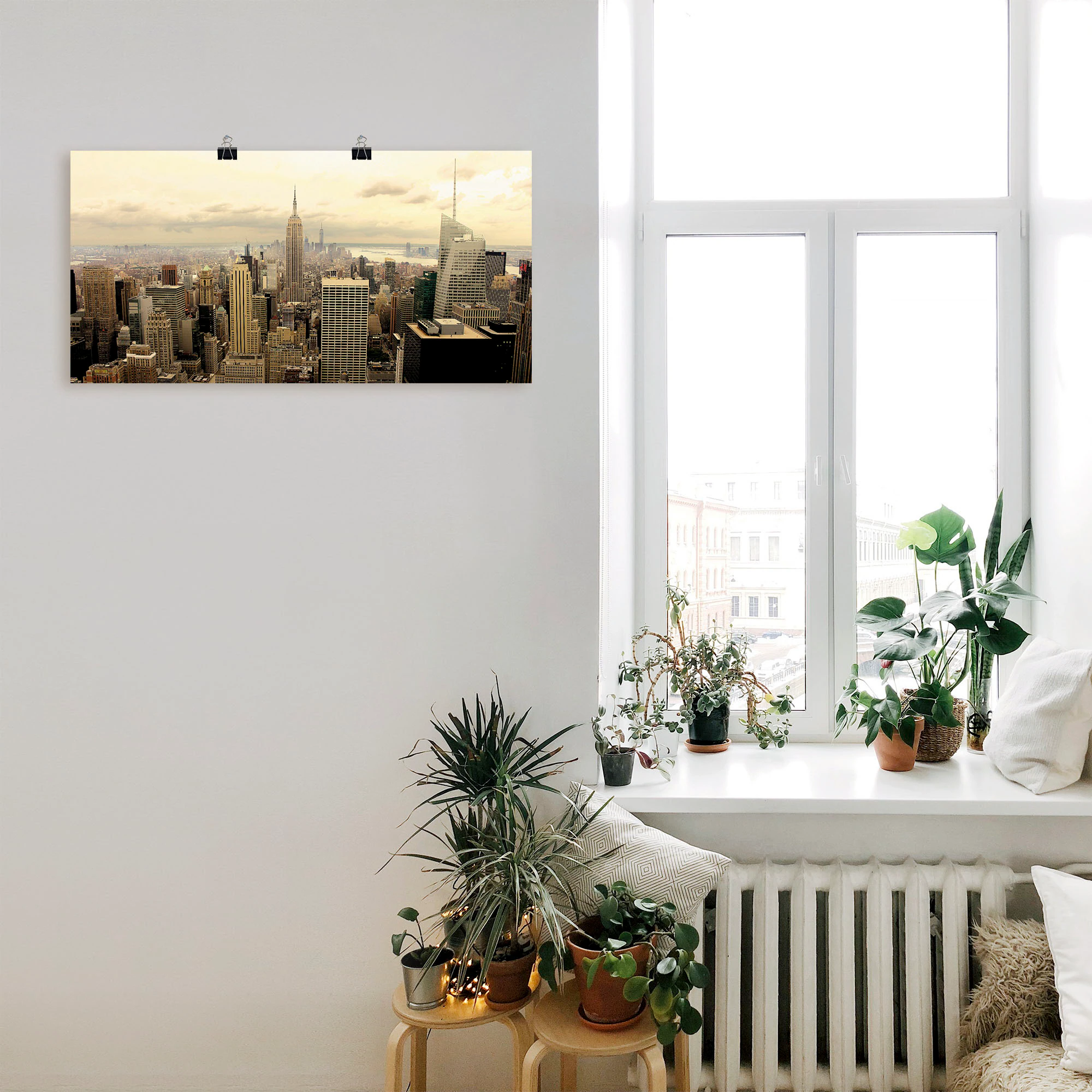 Artland Wandbild »Skyline Manhattan - New York«, Amerika, (1 St.), als Alub günstig online kaufen