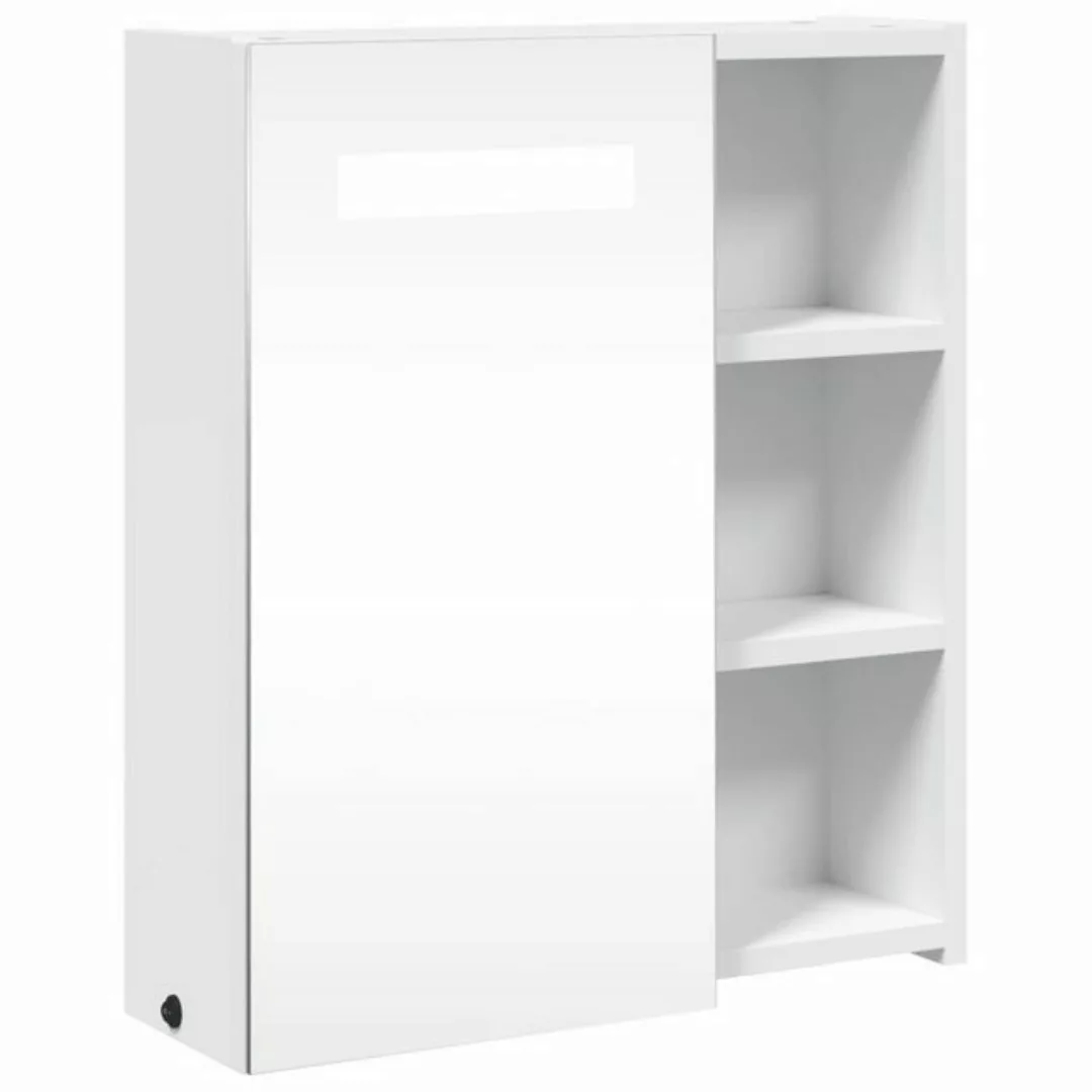 vidaXL Spiegelschrank Spiegelschrank mit LED-Beleuchtung Weiß 45x13x52 cm günstig online kaufen