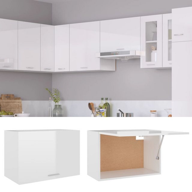 vidaXL Hängeschrank Hängeschrank Hochglanz-Weiß 60x31x40 cm Spanplatte günstig online kaufen