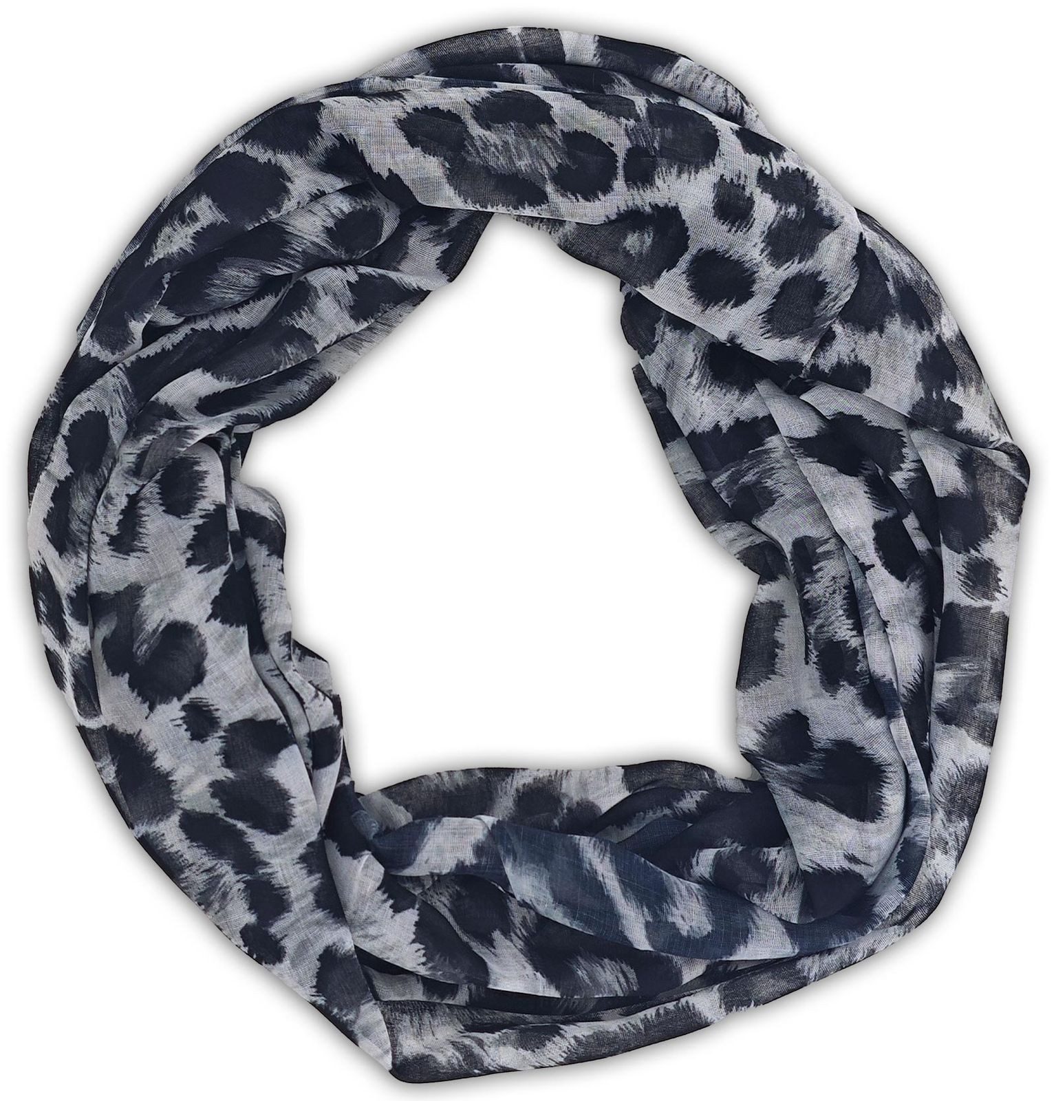 styleBREAKER Loop Loop Schal mit Leoparden günstig online kaufen