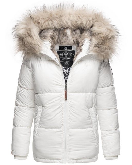 Navahoo Winterjacke Tikunaa warm gefütterte Damen Steppjacke mit Kunstfellk günstig online kaufen