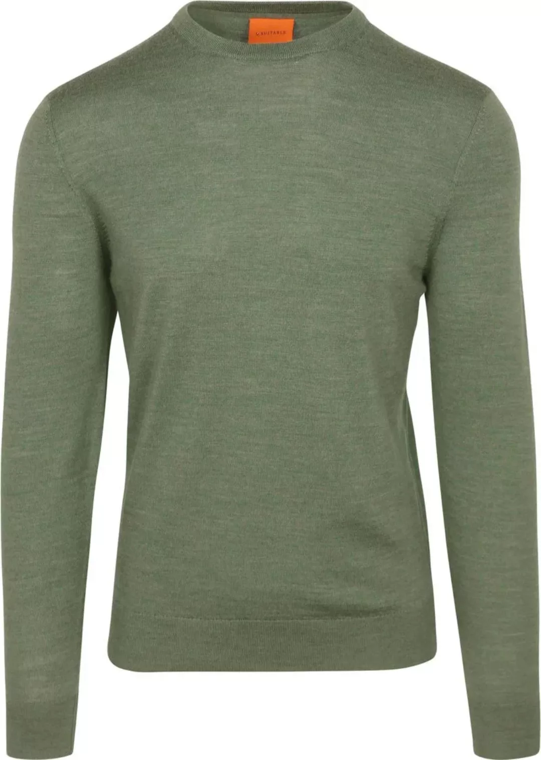 Suitable Merino Pullover Mid Grün - Größe 3XL günstig online kaufen