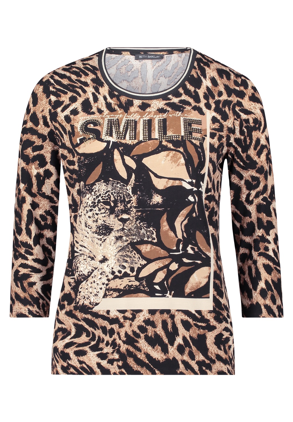 Betty Barclay 3/4-Arm-Shirt "Betty Barclay Damen Basic Shirt mit Print", (1 günstig online kaufen