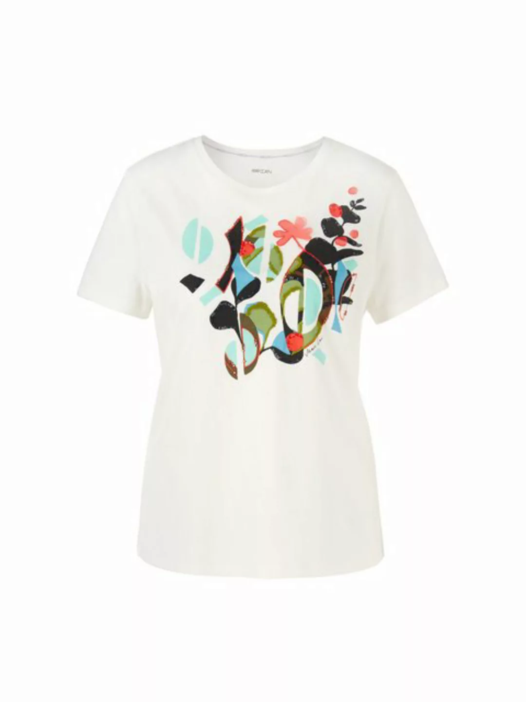 Marc Cain T-Shirt "Collection Swan Opera" Premium Damenmode mit bunter Stic günstig online kaufen