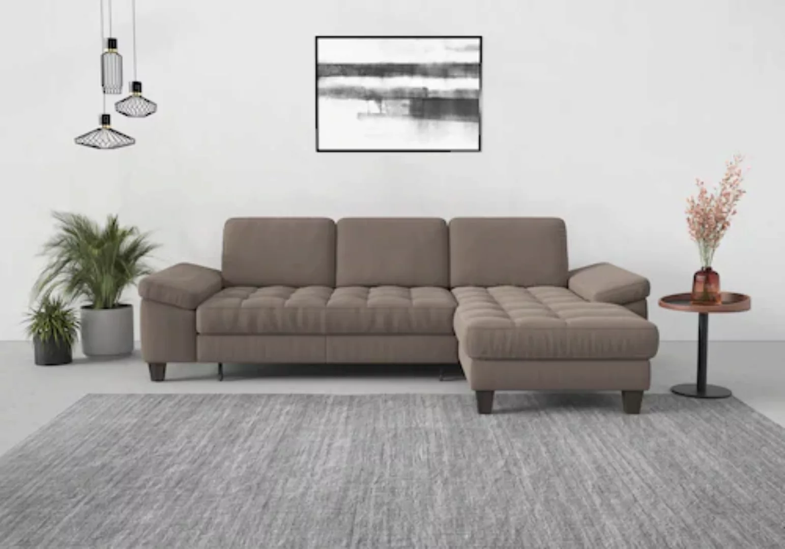 sit&more Ecksofa "Westham L-Form", Recamiere, mit oder ohne Bettfunktion, B günstig online kaufen