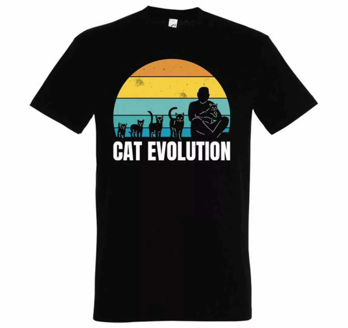 Youth Designz T-Shirt Cat Evolution Herren Shirt mit modischem Frontprint günstig online kaufen