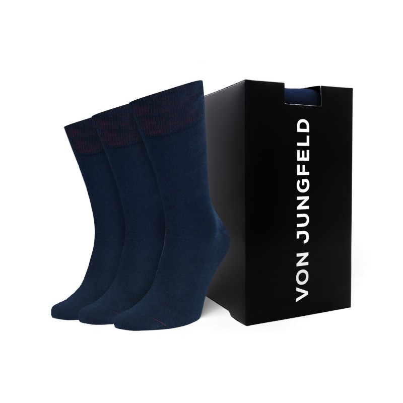 Von Jungfeld 3-er Set Socken Blau günstig online kaufen