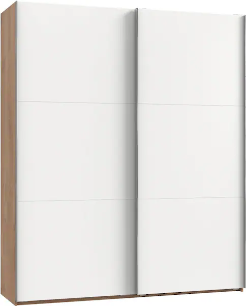 Schiebetürenschrank 200 cm breit LEVEL36 A Weiß günstig online kaufen