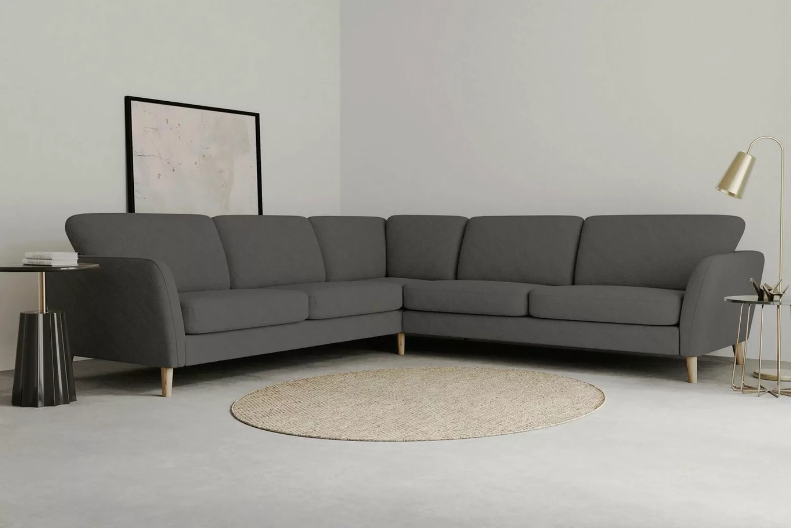 Home affaire Ecksofa MARSEILLE 278/278 cm, L-Form, gleichschenklig, aus Eic günstig online kaufen