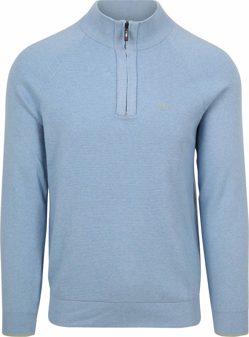 NZA Half Zip Pullover Ralph Hellblau - Größe L günstig online kaufen