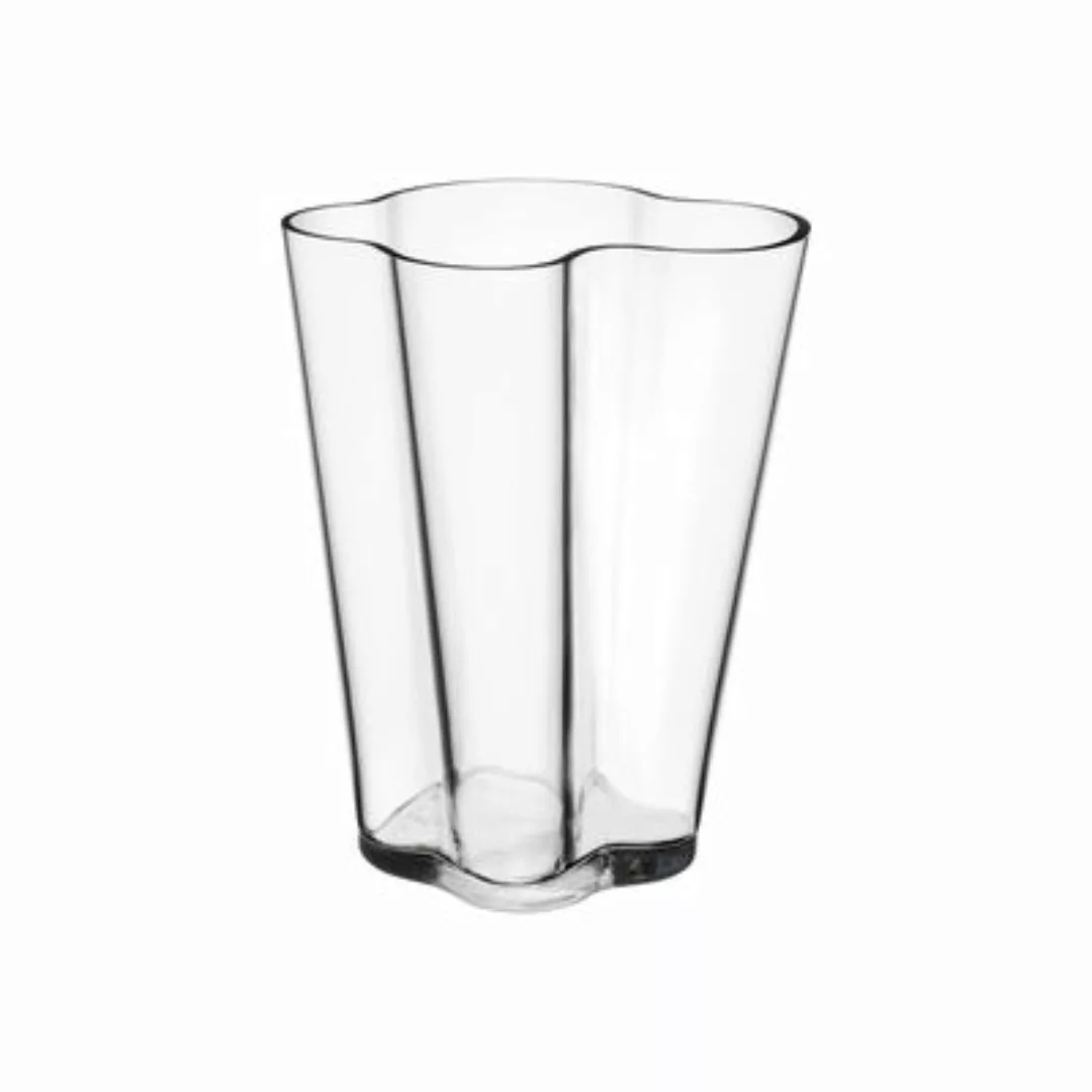 Vase Aalto glas transparent / 21 x 21 x H 24 cm - Alvar Aalto, 1936 - Iitta günstig online kaufen