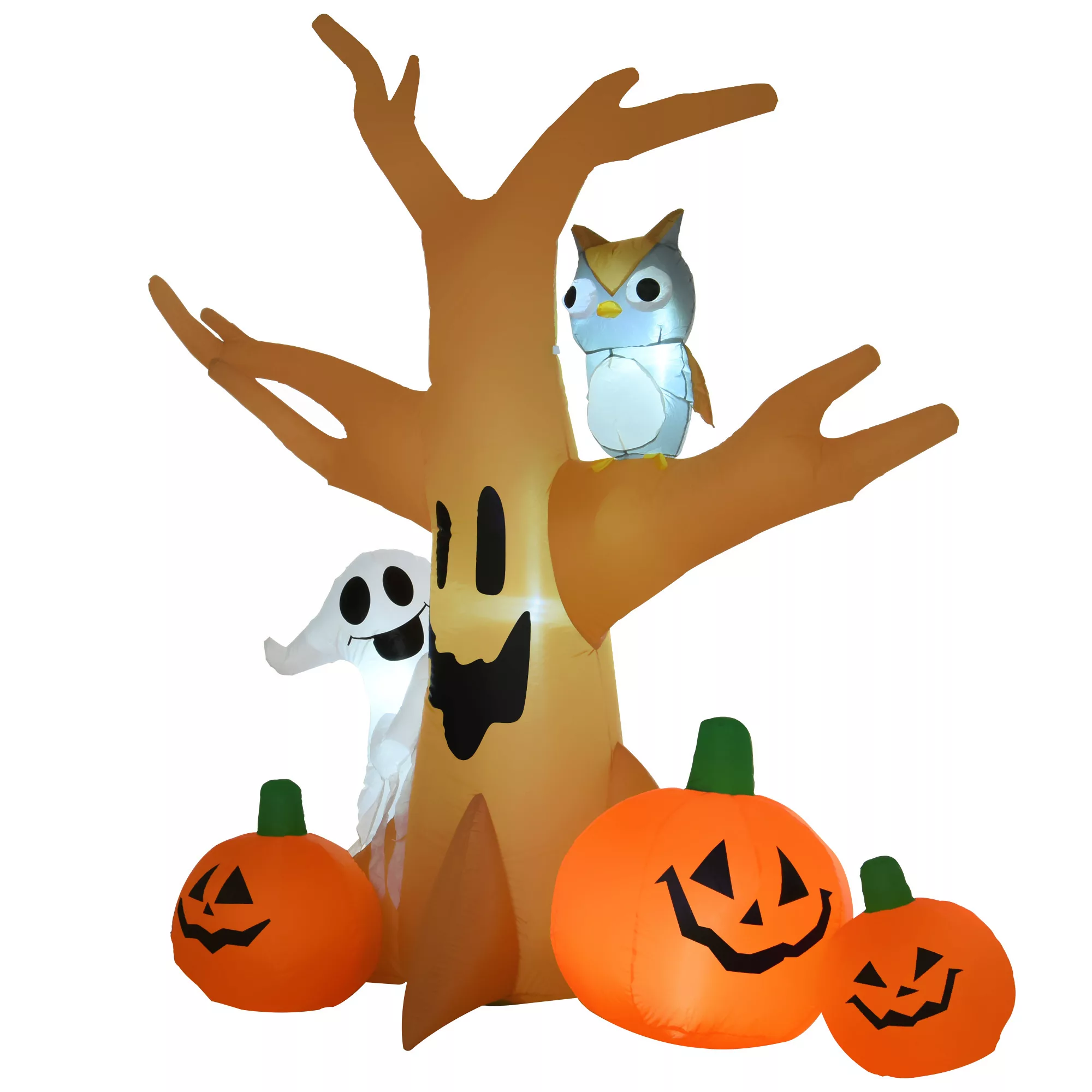 HOMCOM Halloween Aufblasbares Spukgespenst Luftfigur Aufleuchtend Deko 120/ günstig online kaufen