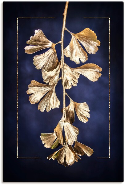 Artland Wandbild "Goldener Gingko", Blätterbilder, (1 St.), als Leinwandbil günstig online kaufen