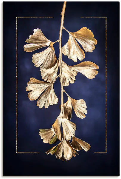 Artland Wandbild »Goldener Gingko«, Blätterbilder, (1 St.), als Leinwandbil günstig online kaufen