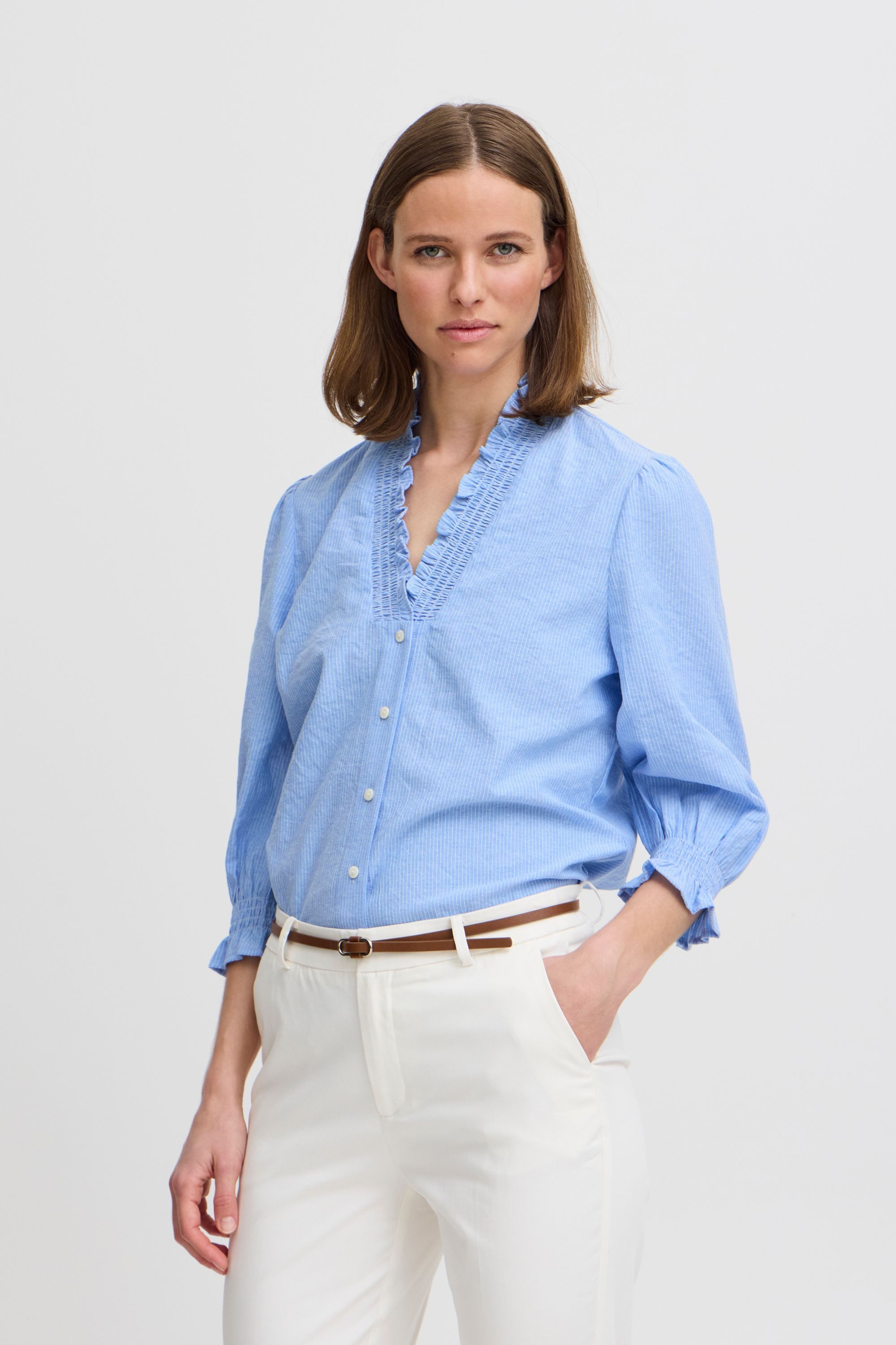 b.young Kurzarmbluse BYISTRIBE SHIRT - Bluse günstig online kaufen