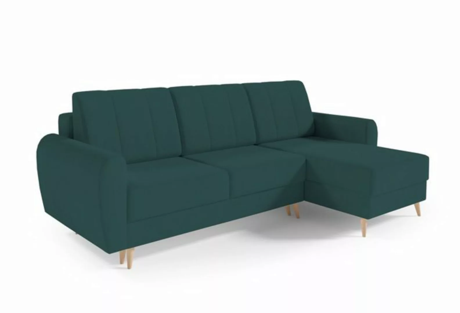 MOEBLO Ecksofa DEILA I, Couch für Wohnzimmer, Schlafsofa Sofagarnitur Sofa günstig online kaufen