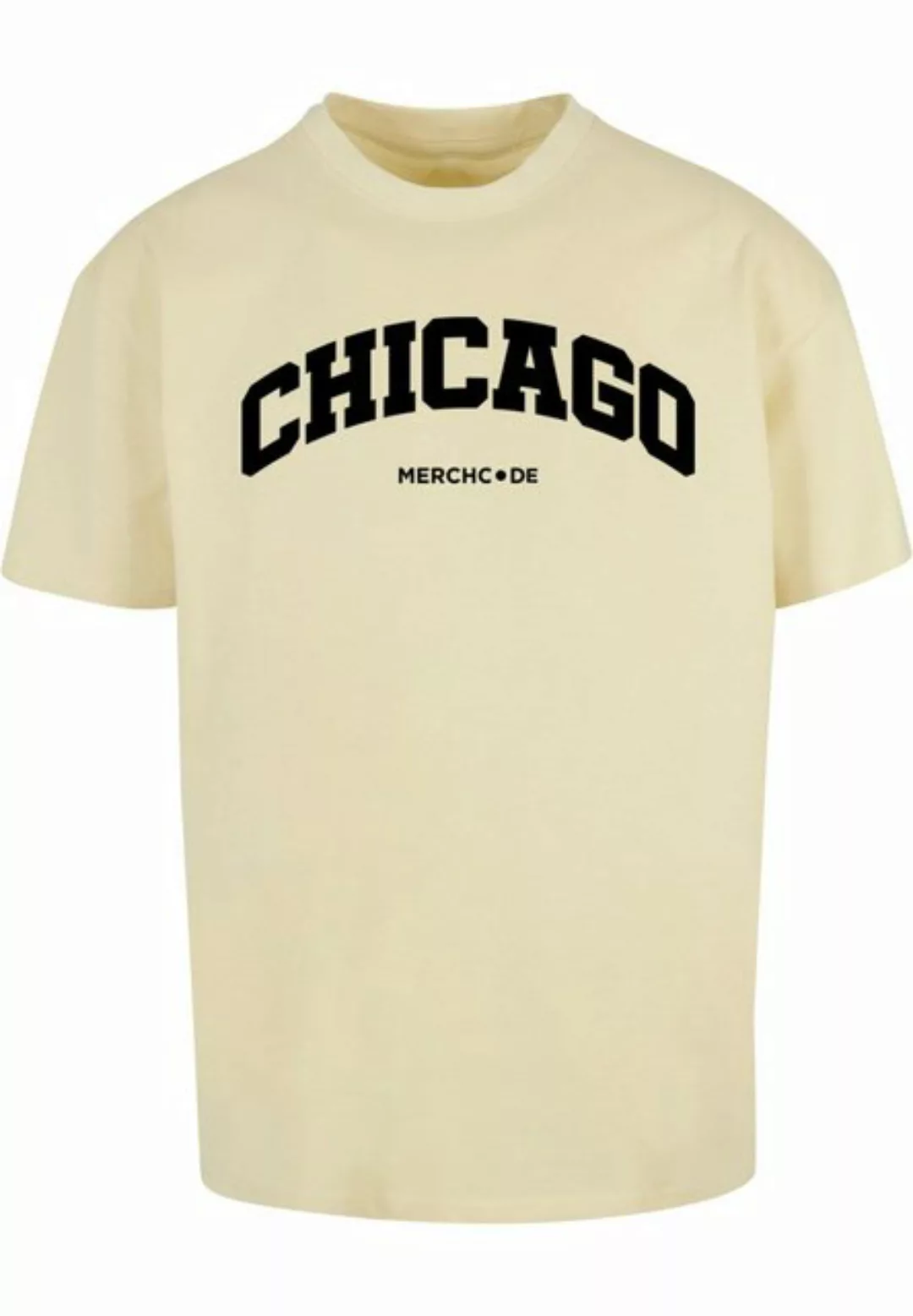 Merchcode T-Shirt Merchcode Herren Chicago Wording - Heavy Oversize Tee (1- günstig online kaufen