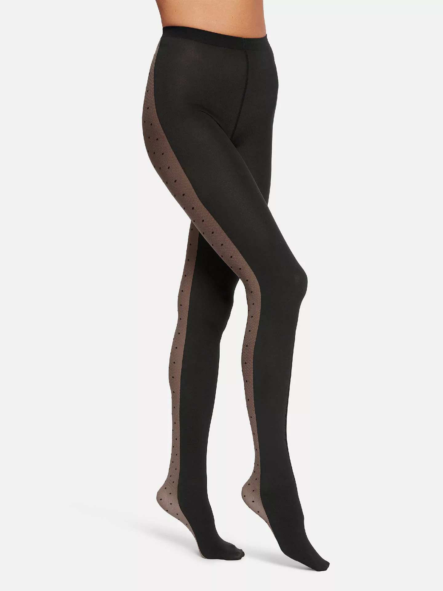 Wolford - Felicitas Tights, Frau, black/black, Größe: L günstig online kaufen