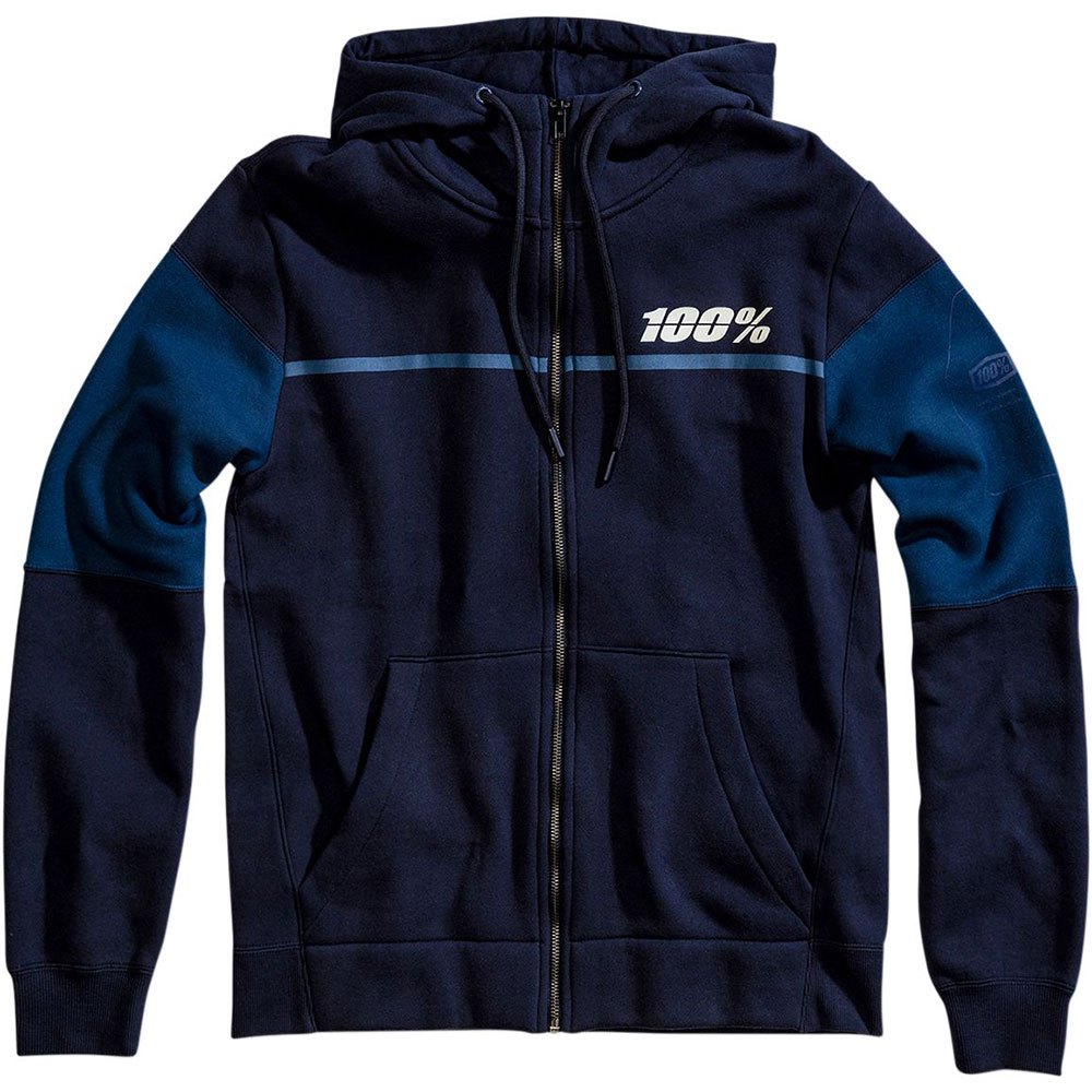 100percent Emissary Sweatshirt Mit Reißverschluss L Navy günstig online kaufen